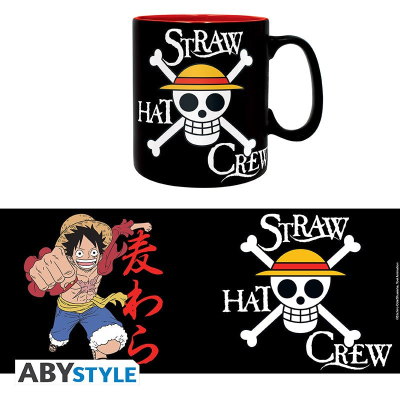 Get ABYStyle: One Piece - Luffy y Skull Taza 460 ml Con Caja Abysse America  Today